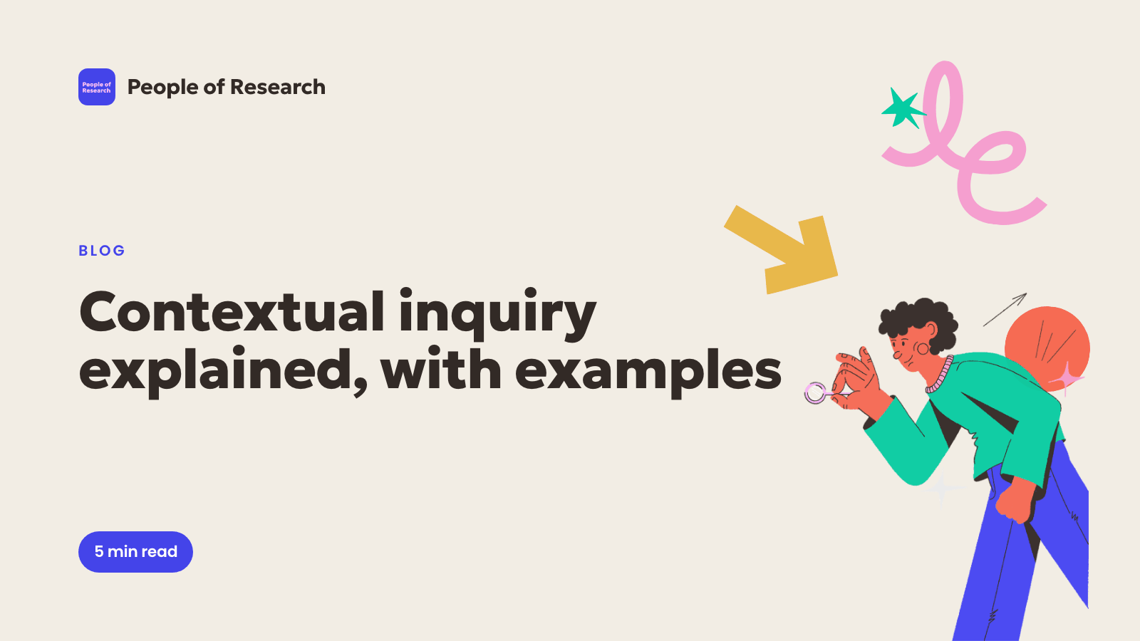 Illustration of a contextual inquiry in a workplace