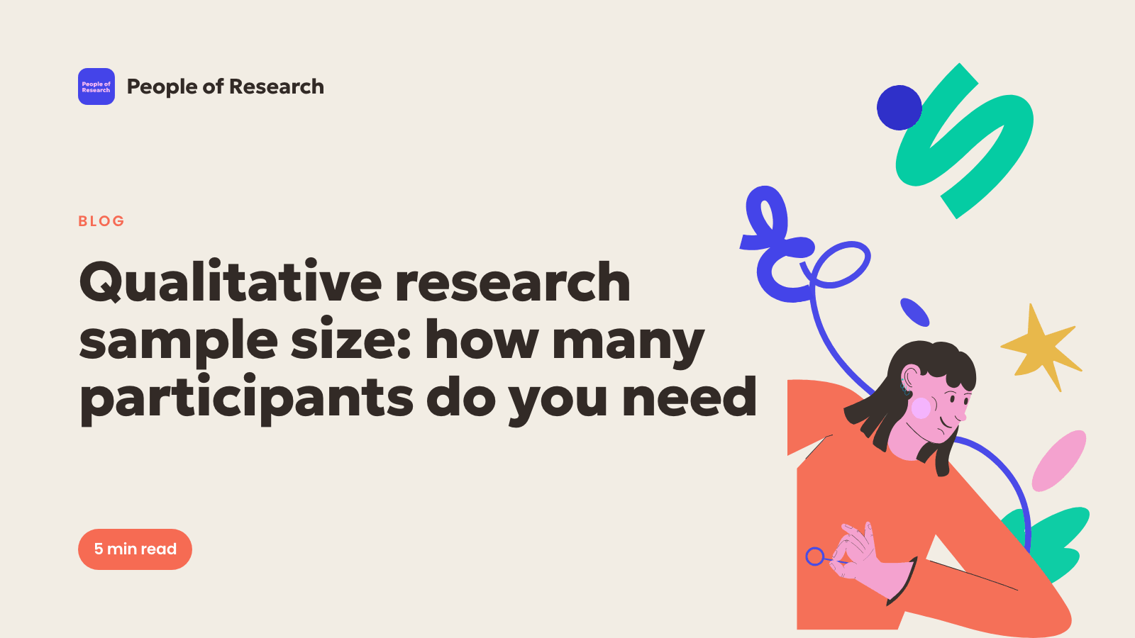 Illustration of researchers reaching saturation