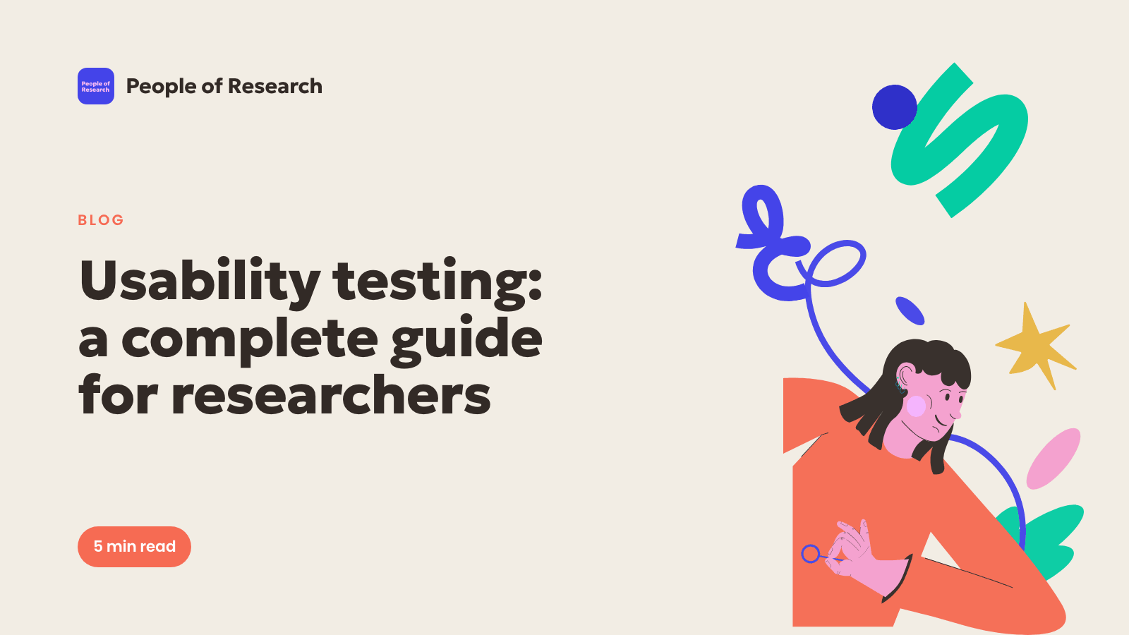 Illustration of a usability testing session