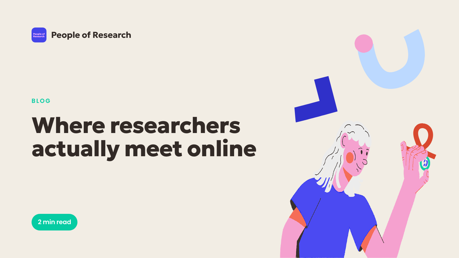 Illustration of researchers connecting online